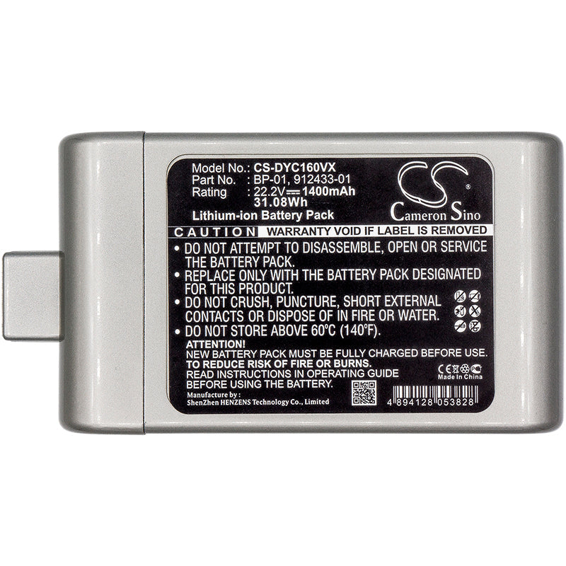 Replacement Battery for Dyson D12 Cordless Vacuum – Vacuum – 1400mAh / 31.08Wh / 22.2V