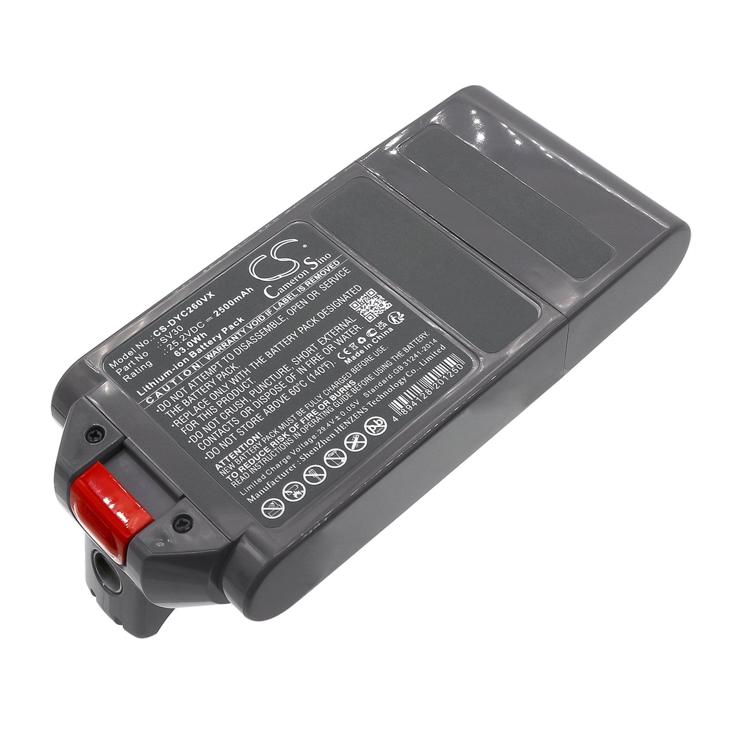 Replacement Battery for Dyson Detect Slim – Vacuum – 2500mAh / 63.0Wh / 25.2V