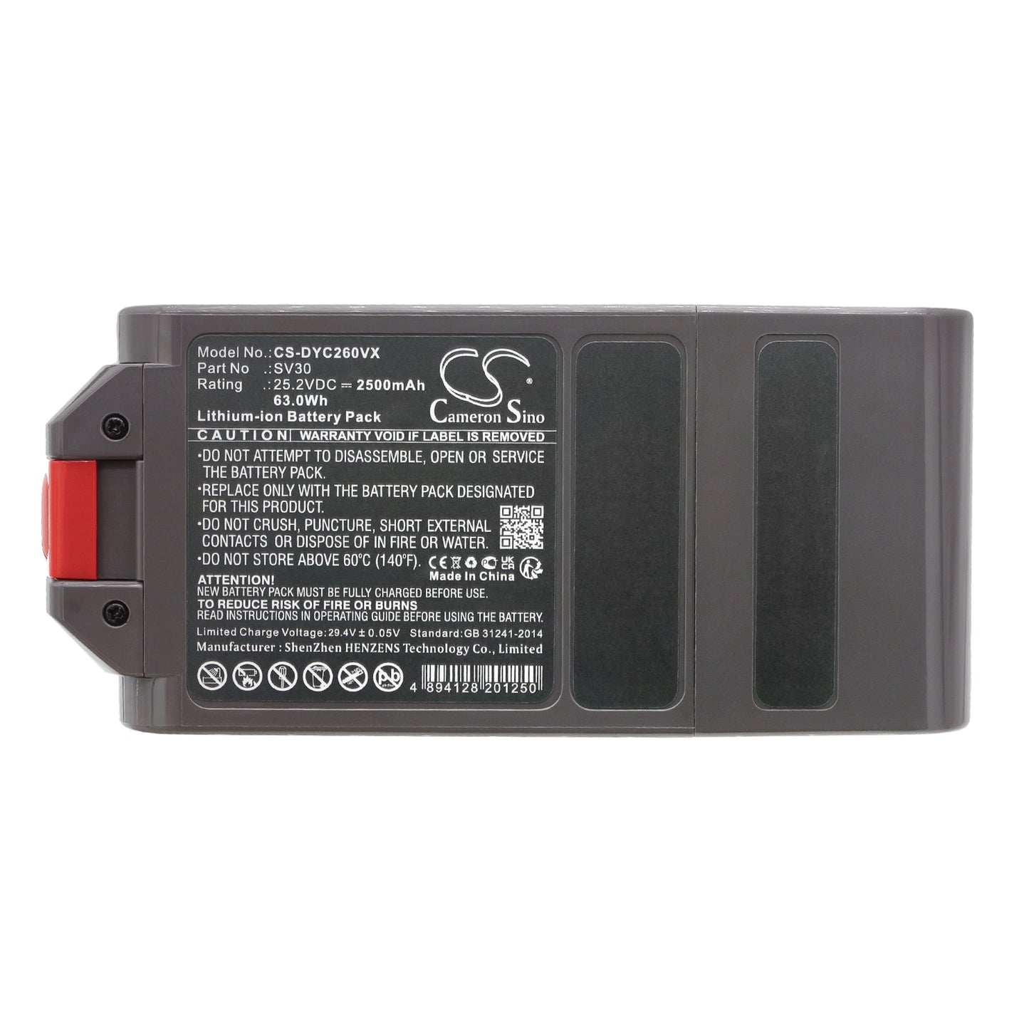 Replacement Battery for Dyson Detect Slim, SV26, SV30, – 2500mAh / 63.0Wh