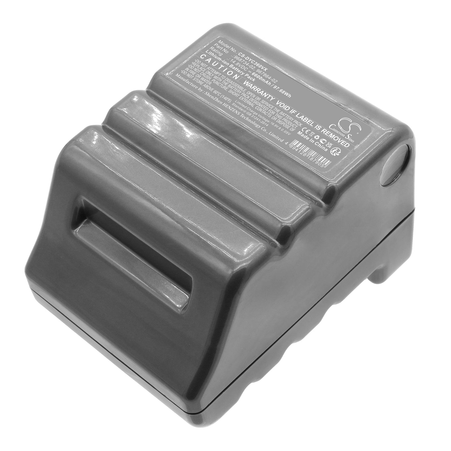 Replacement Battery for Dyson 360 Eye Robot, 360eye, RB01, – 6600mAh / 97.68Wh