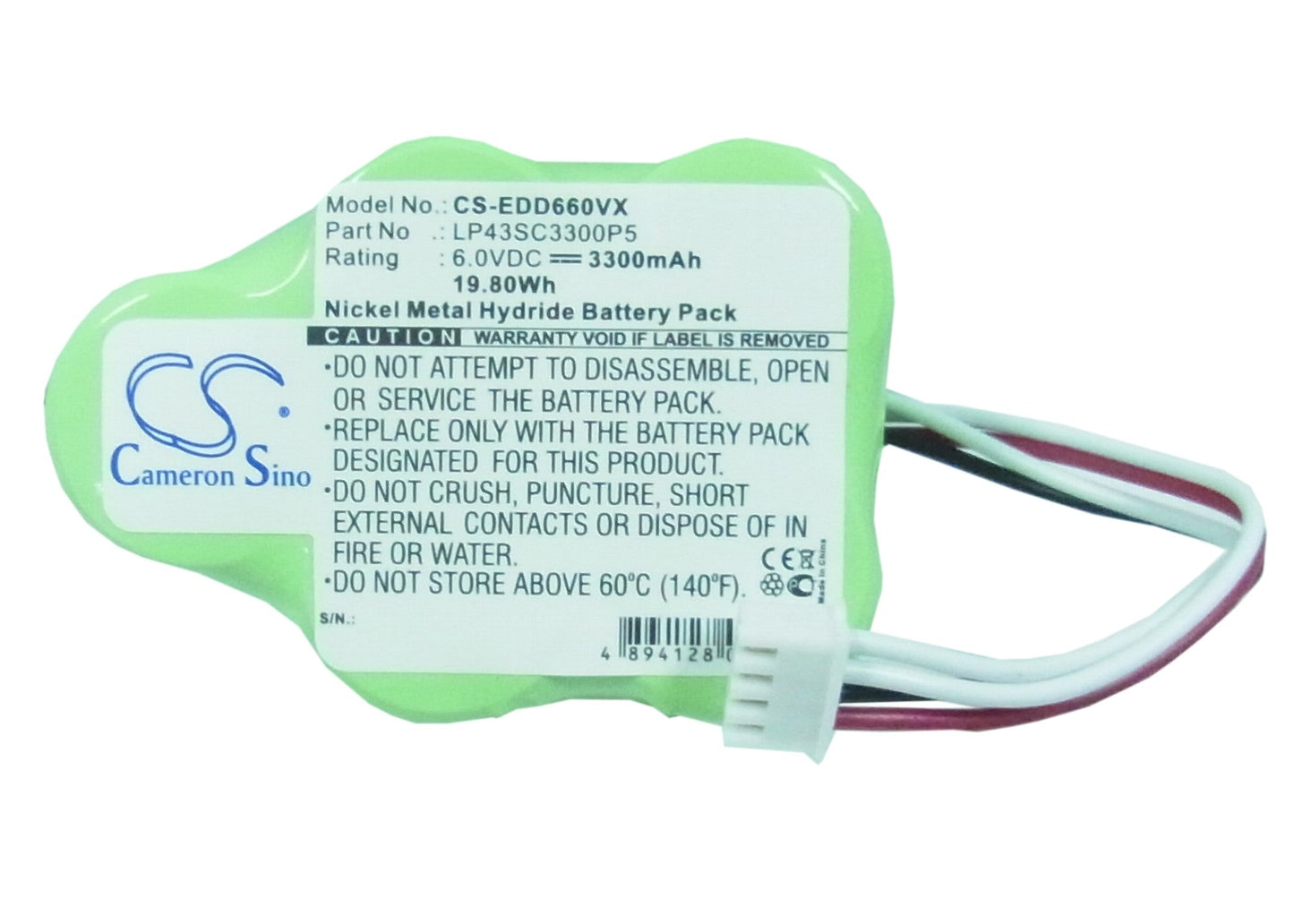 Replacement Battery for Ecovacs Deebot D62 – Vacuum – 3300mAh / 19.80Wh / 6.0V