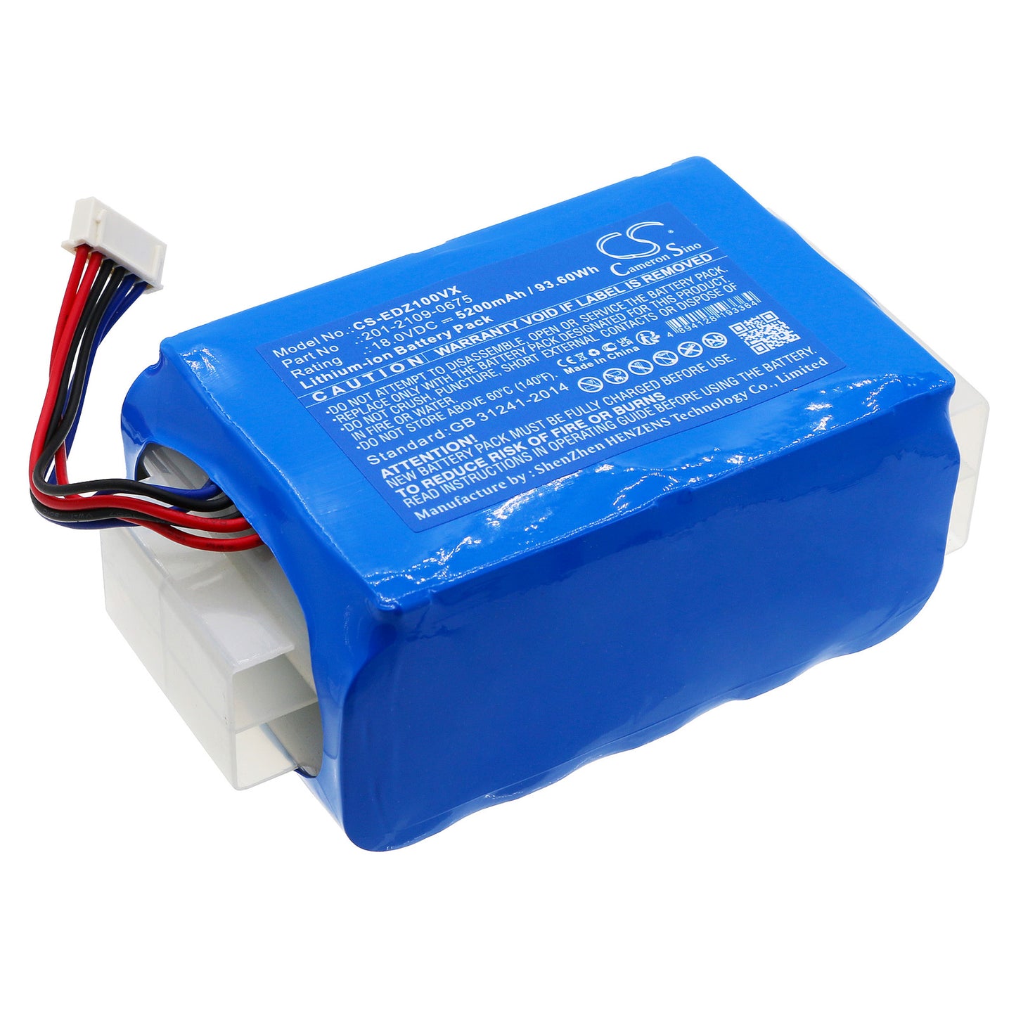 Replacement Battery for Ecovacs Airbot Z1, AZ1 – 5200mAh / 93.60Wh