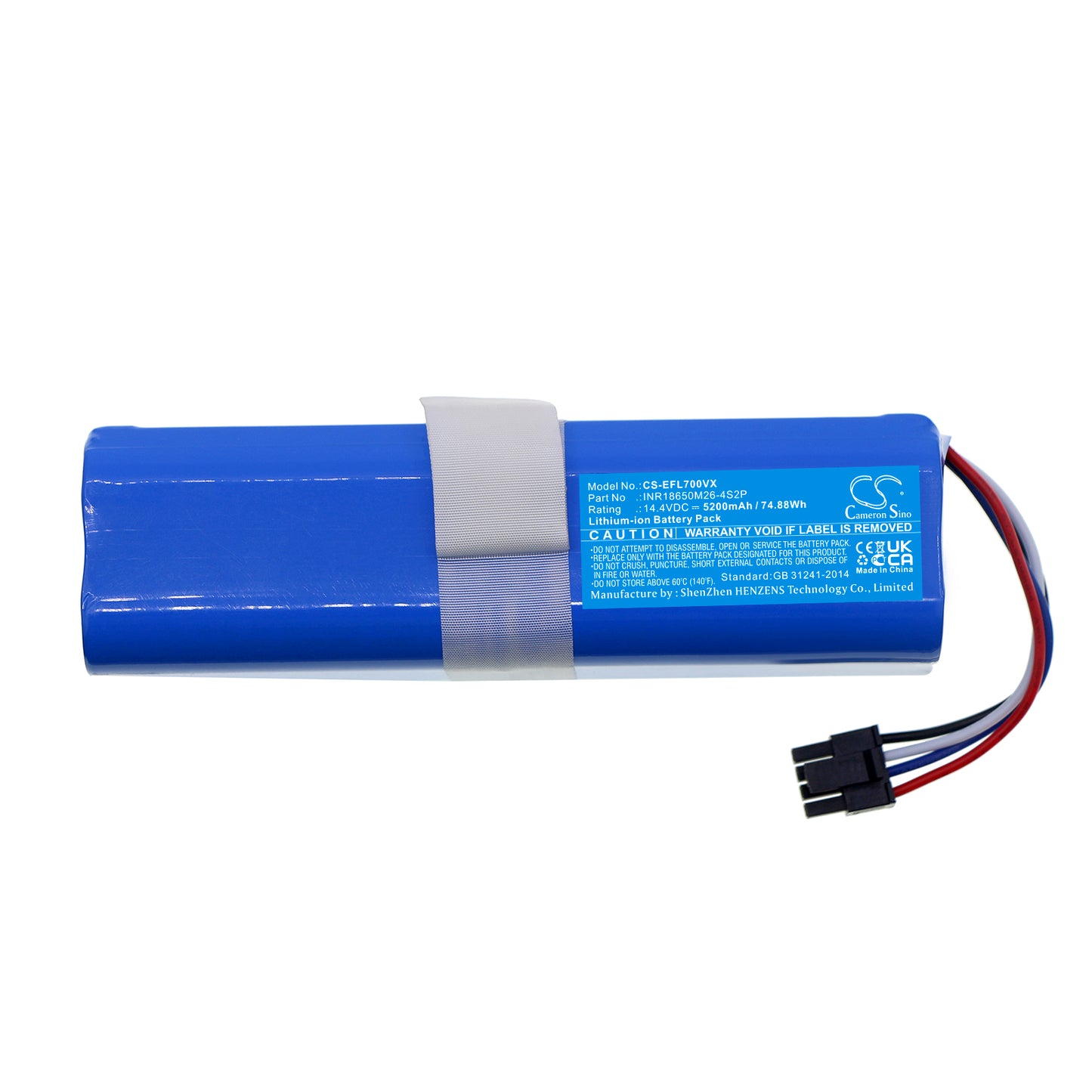 Replacement Battery for 360 S6 Pro, S9, X90, – 5200mAh / 74.88Wh