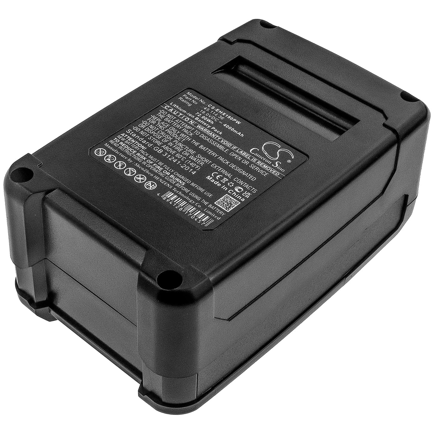 Replacement Battery for Kraftixx KX-AHE 1820 Li Solo – Power Tools – 4000mAh / 72.00Wh / 18.0V