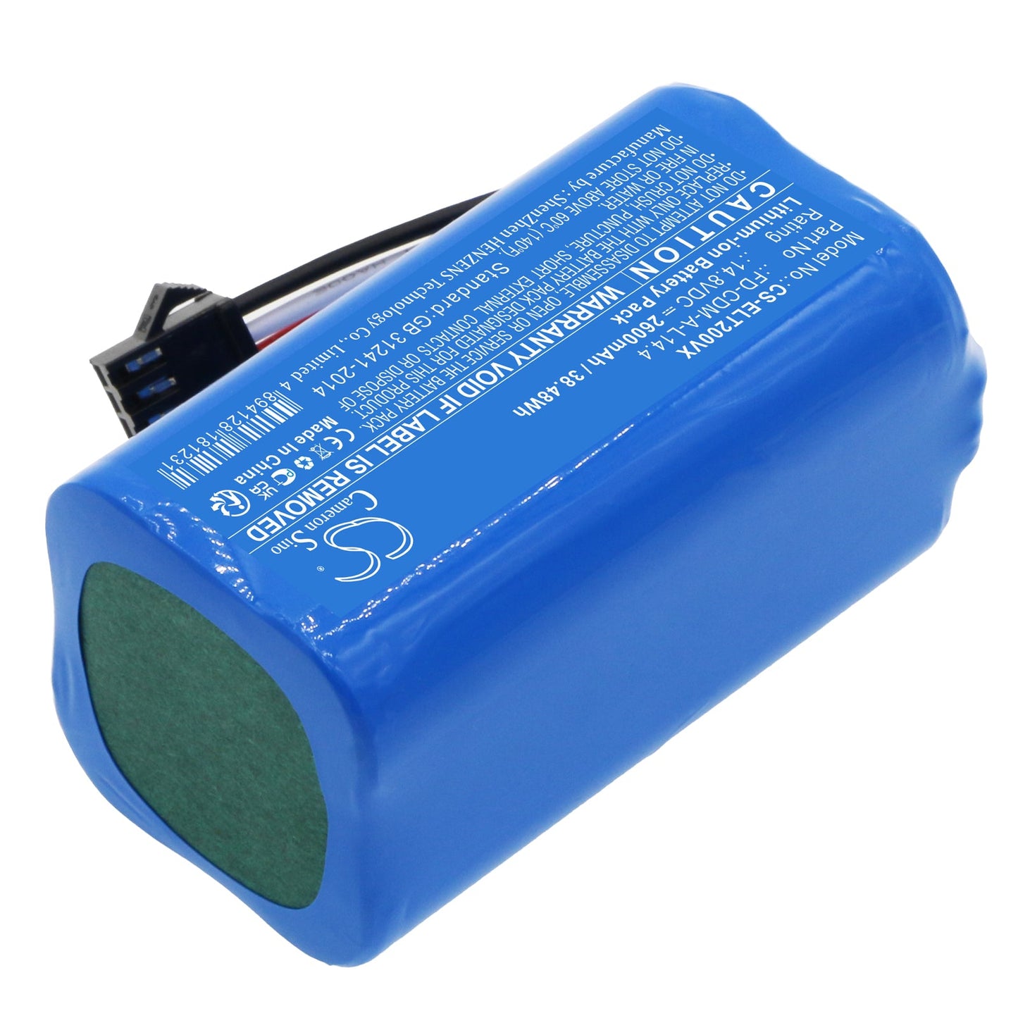 Replacement Battery for Elfbot C1 – Vacuum – 2600mAh / 38.48Wh / 14.8V