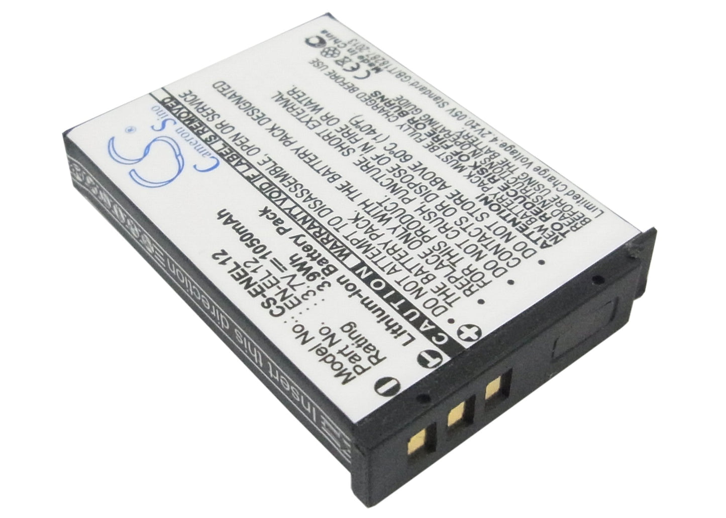Replacement Battery for NIKON 
Coolpix AW100s – Camera – 1050mAh / 3.89Wh / 3.7V
