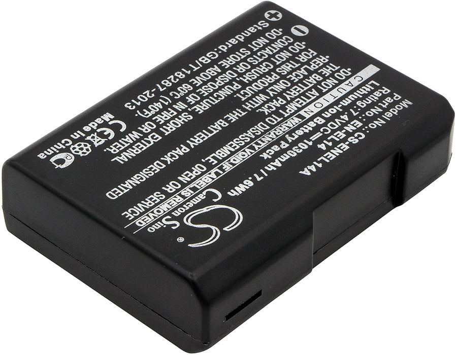 Replacement Battery for Nikon Coolpix P7000 – Camera – 1030mAh / 7.62Wh / 7.4V