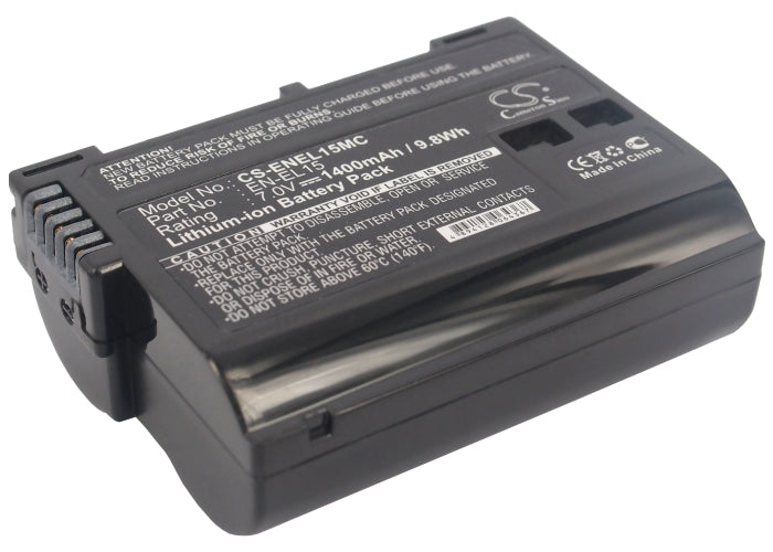 Replacement Battery for Nikon 1 V1 – Camera – 1400mAh / 9.80Wh / 7.0V