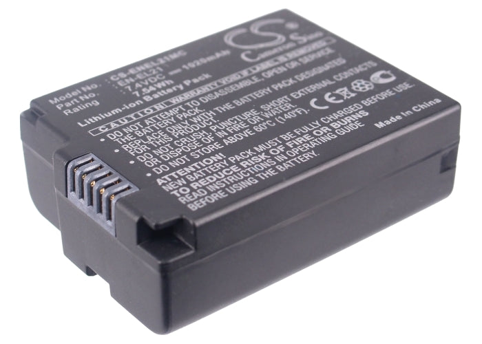 Replacement Battery for Nikon 1 V2 – Camera – 1020mAh / 7.55Wh / 7.4V