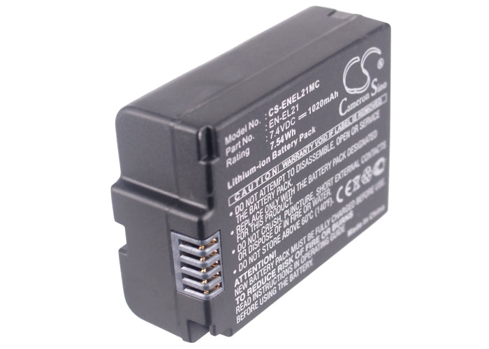 Replacement Battery for Nikon 1 V2 – Camera – 1020mAh / 7.55Wh / 7.4V