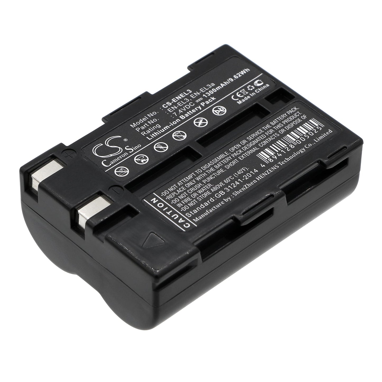 Replacement Battery for NIKON D100 – Camera – 1300mAh / 7.4V