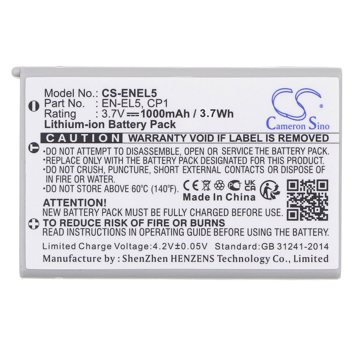 Replacement Battery for KLICKTEL NAVIGATOR K5 – Camera – 1000mAh / 3.7Wh / 3.7V