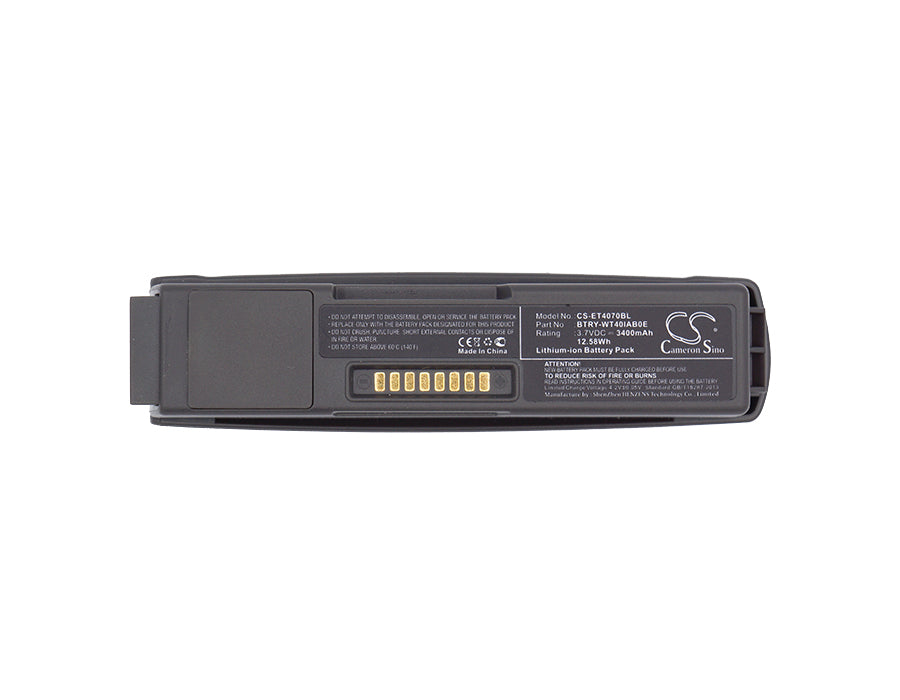 Replacement Battery for Zebra WT4000 – Barcode Scanner – 3400mAh / 12.58Wh / 3.7V
