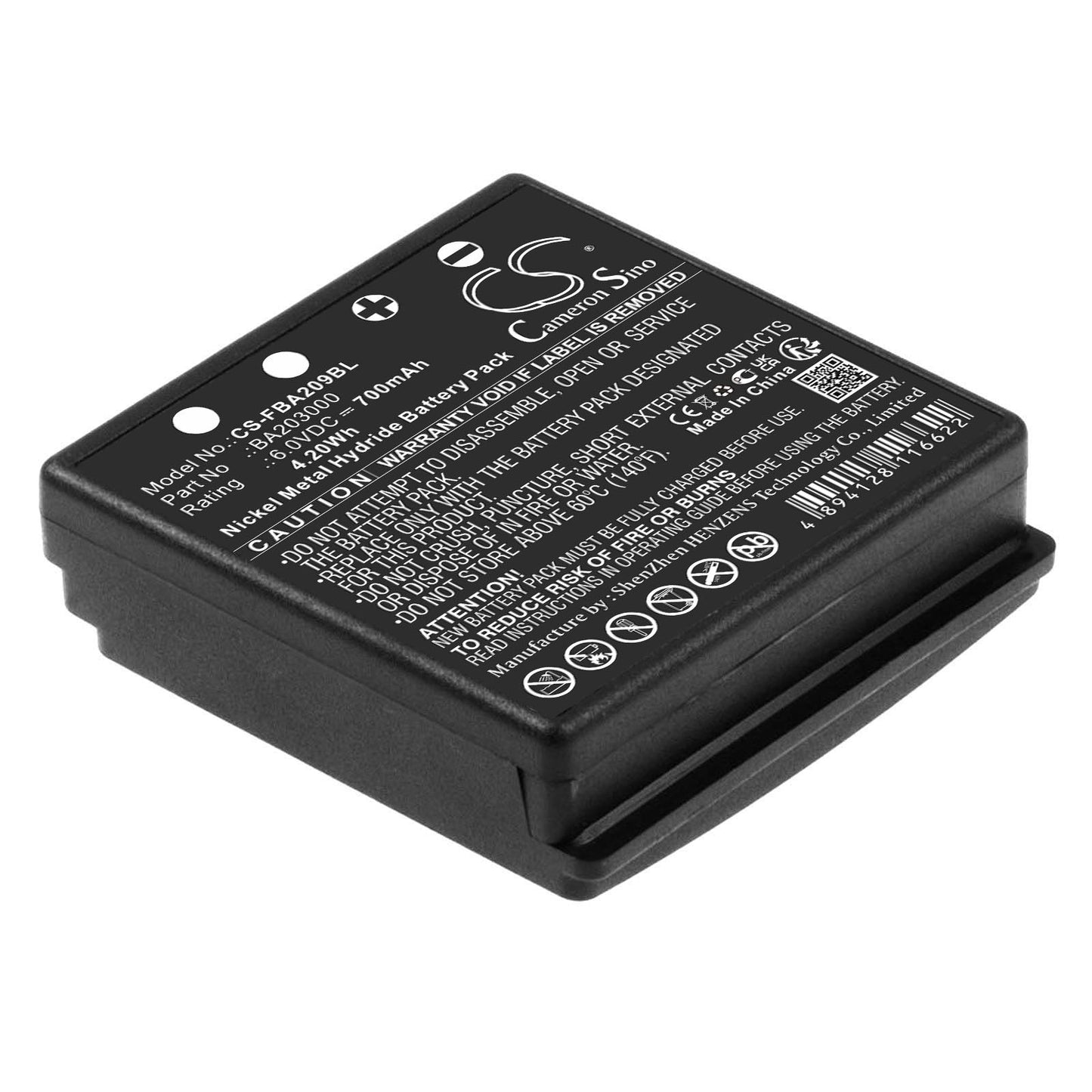 Replacement Battery for HBC FBFUB09N – Crane Remote Control – 700mAh / 4.20Wh / 6.0V