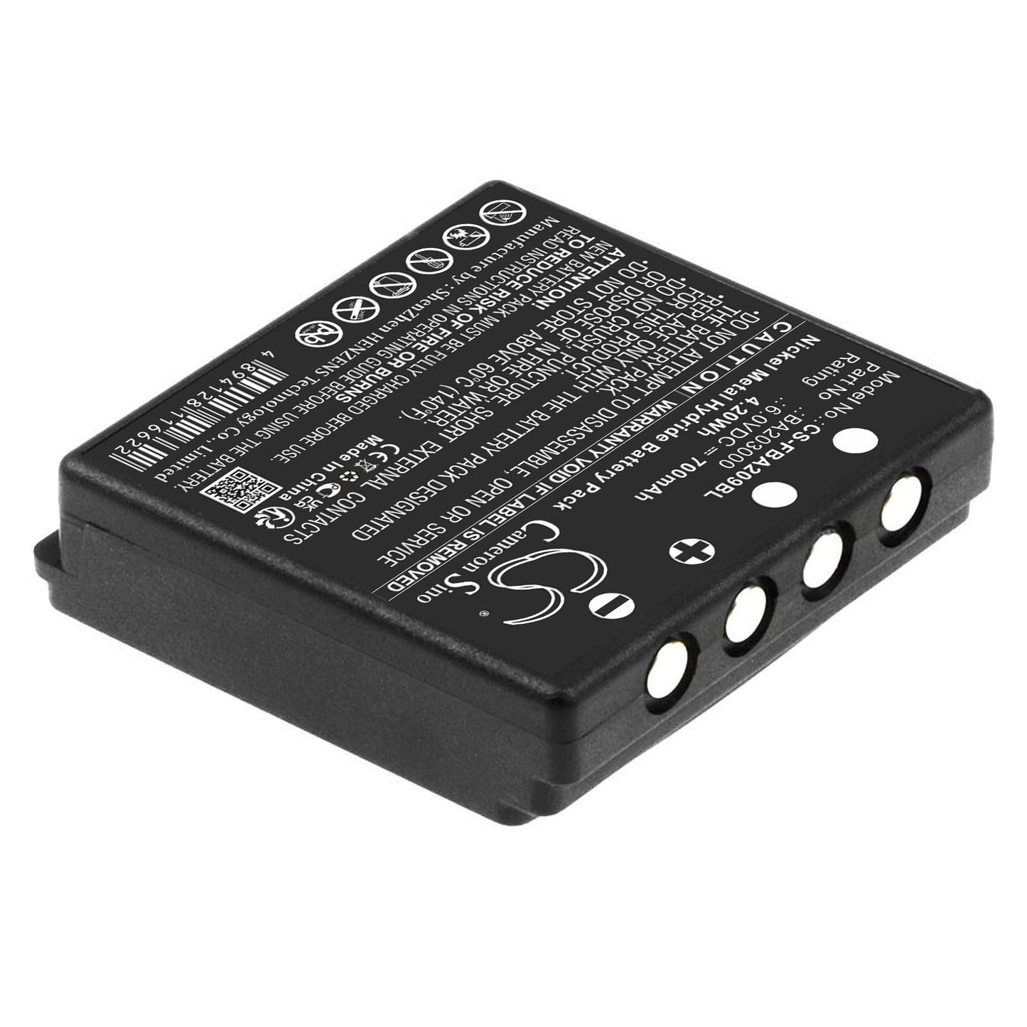 Replacement Battery for HBC FBFUB09N – Crane Remote Control – 700mAh / 4.20Wh / 6.0V