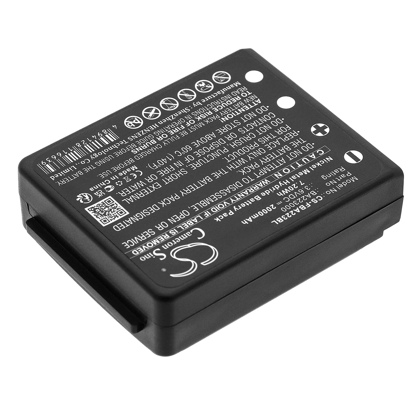Replacement Battery for HBC FBFUB09N – Crane Remote Control – 2000mAh / 7.20Wh / 3.6V