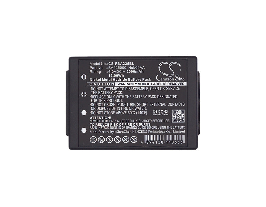 Replacement Battery for HBC FBFUB09N – Crane Remote Control – 2000mAh / 12.0Wh / 6.0V