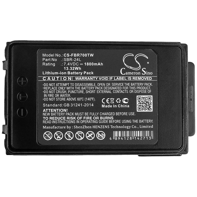 Replacement Battery for YAESU FT-70D – Two-Way Radio – 1800mAh / 13.32Wh / 7.4V
