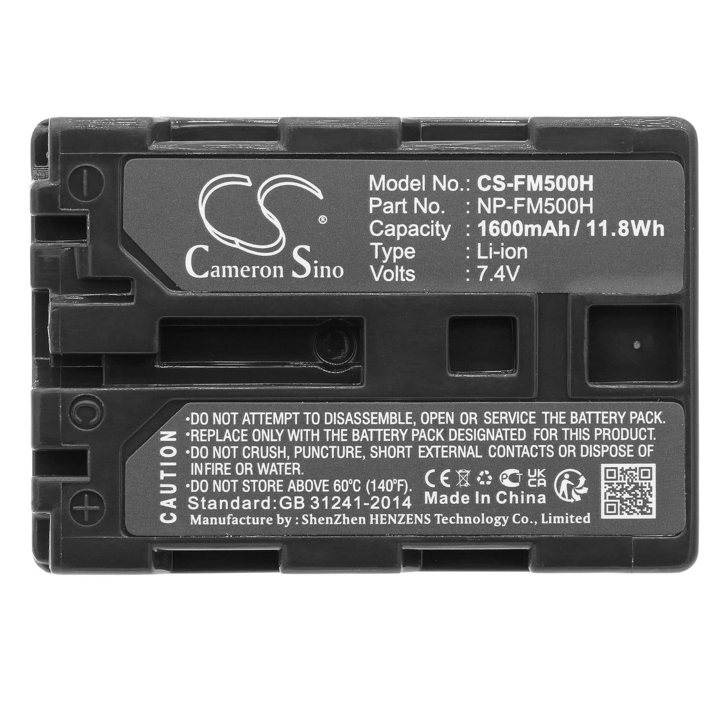 Replacement Battery for Sony 
DSLR-A100K – Camera – 1600mAh/11.8Wh / 7.4V