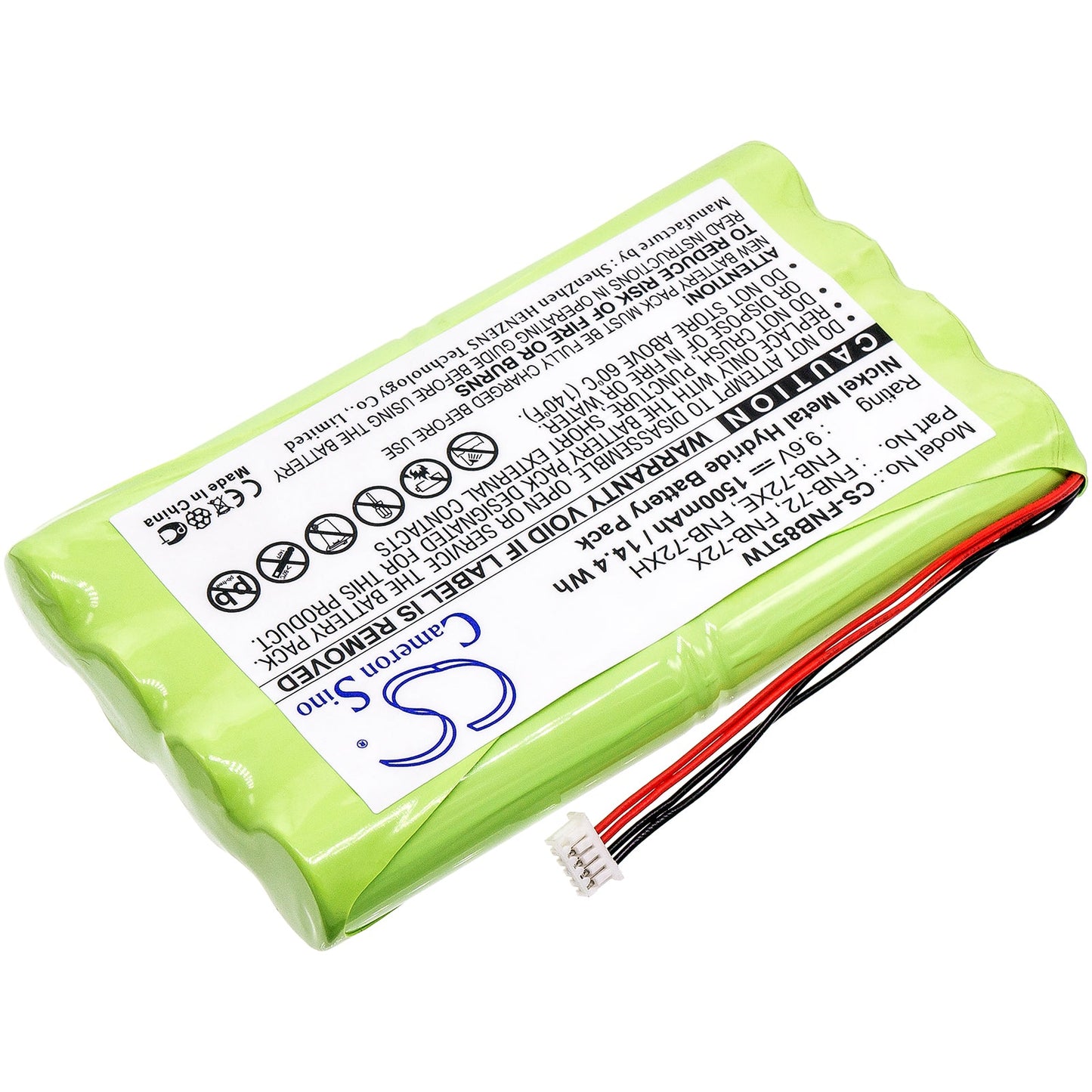 Replacement Battery for YAESU FT-817 – Two-Way Radio – 1500mAh / 14.40Wh / 9.6V