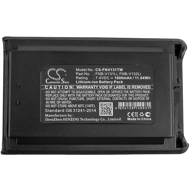 Replacement Battery for YAESU VX-230 – Two-Way Radio – 1600mAh / 11.84Wh / 7.4V