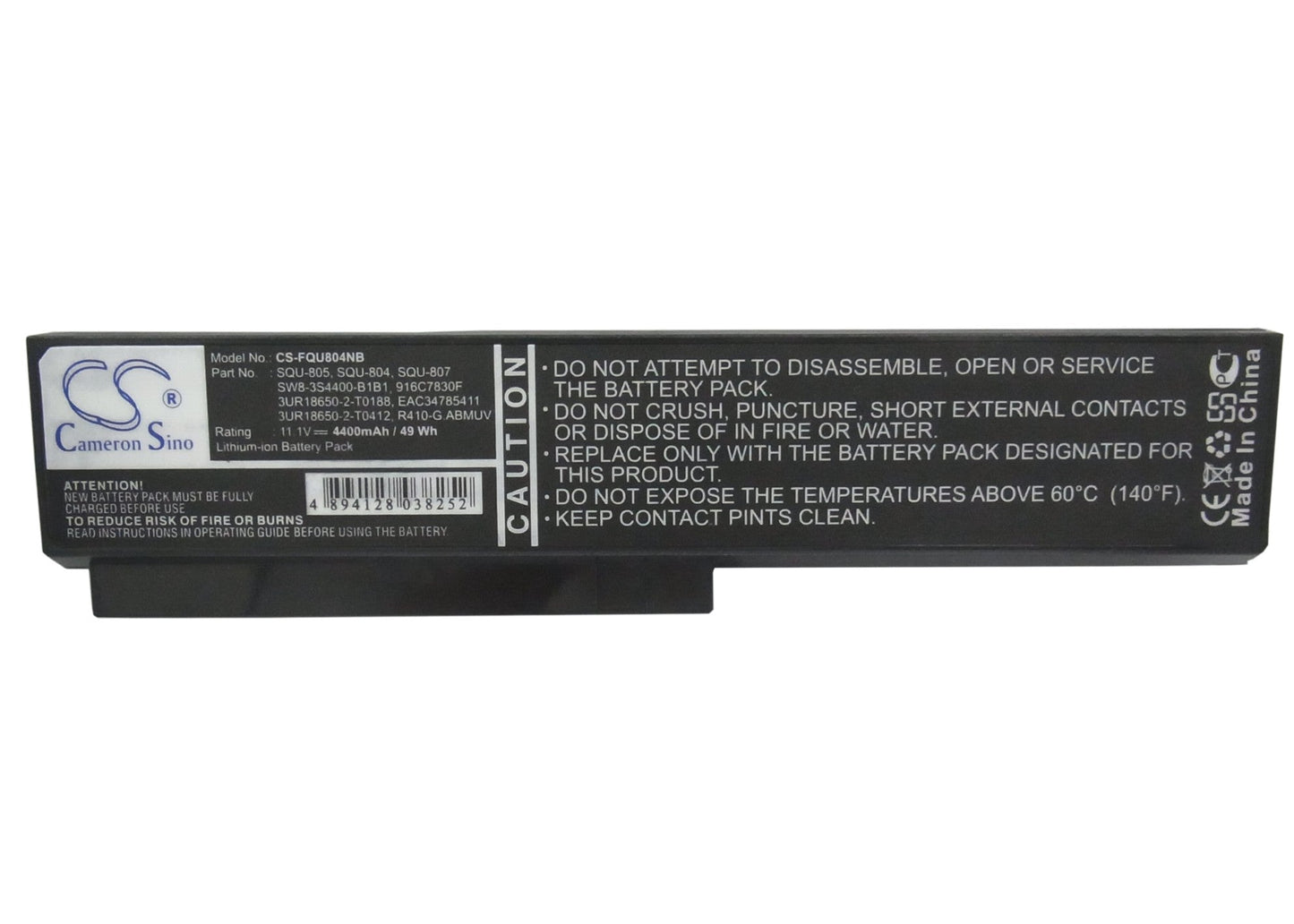 Replacement Battery for Philips Freevents 15NB8611 – Notebook, Laptop – 4400mAh / 48.84Wh / 11.1V