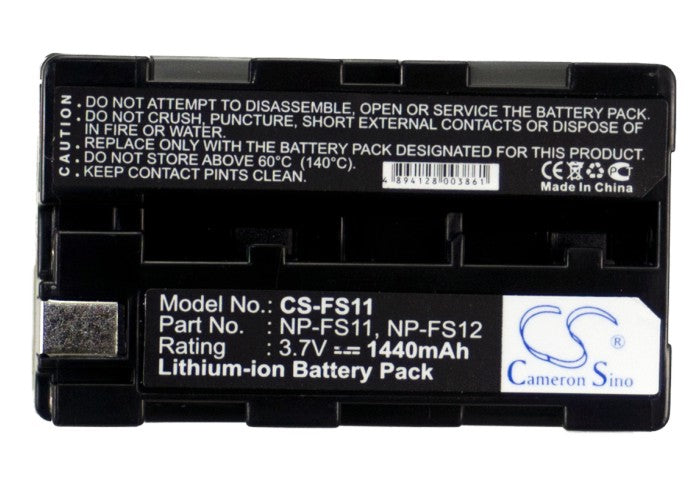 Replacement Battery for Sony CCD-CR1 – Camera – 1440mAh / 5.33Wh / 3.7V