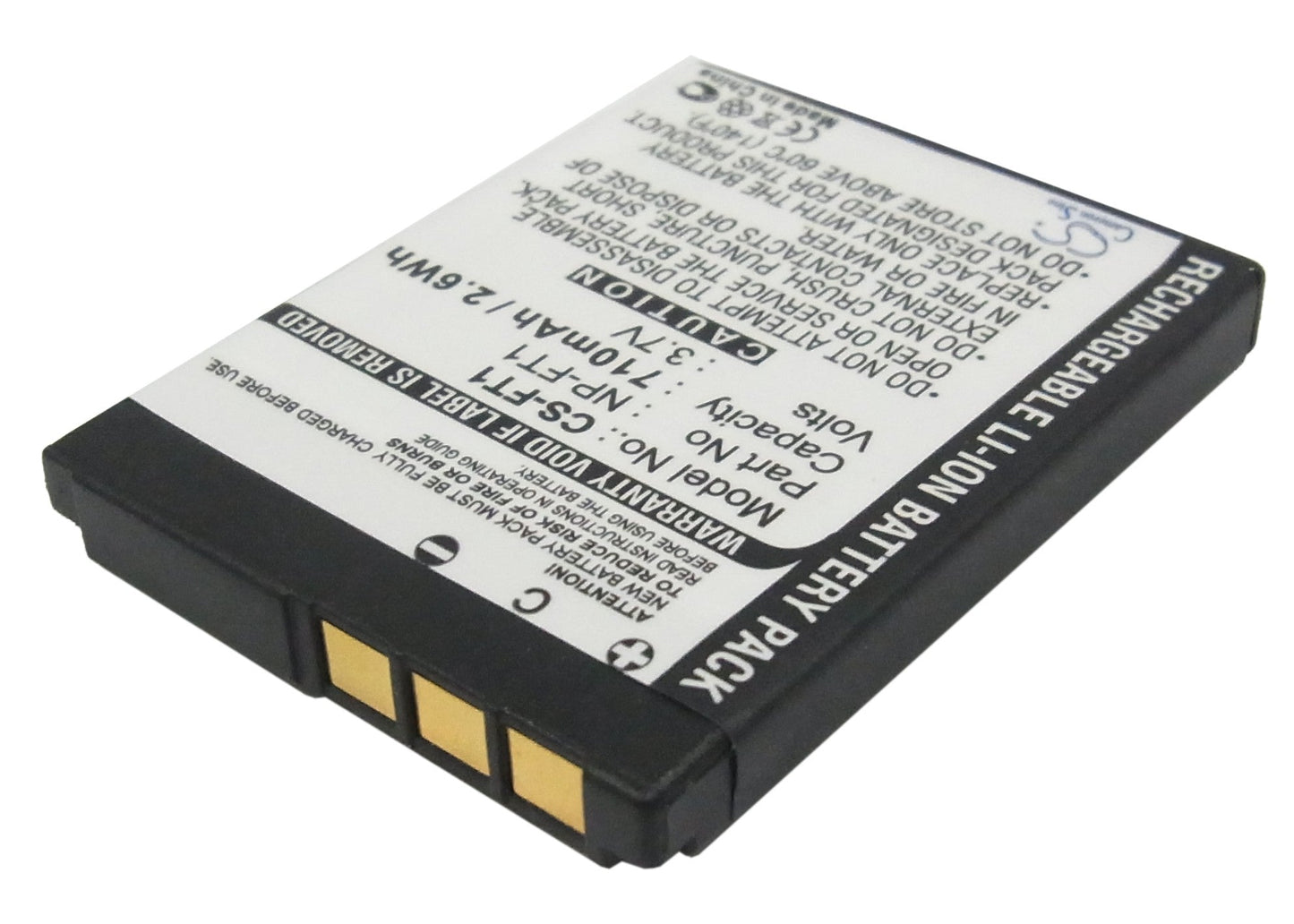 Replacement Battery for Sony Cyber-shot DSC-L1 – Camera – 710mAh / 3.7V