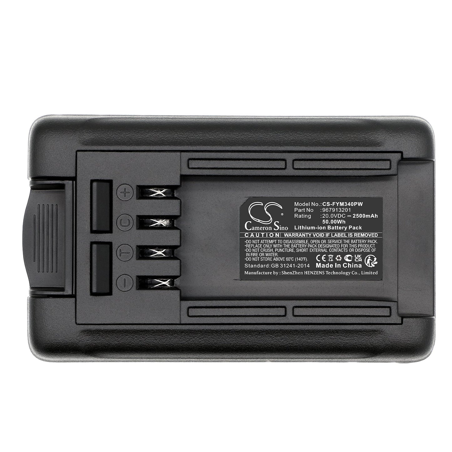 Replacement Battery for Flymo 9678648-01 – Lawn Mowers – 2500mAh / 50.00Wh / 20.0V