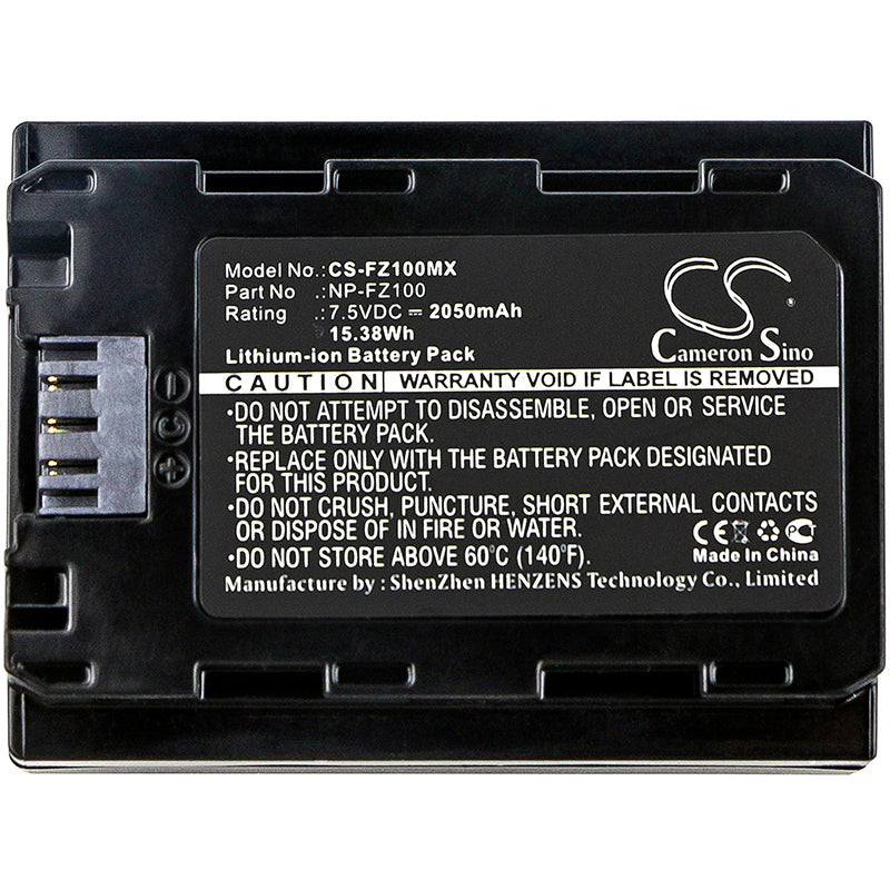 Replacement Battery for Sony A7 Mark 3 – Camera – 2050mAh / 15.38Wh / 7.5V