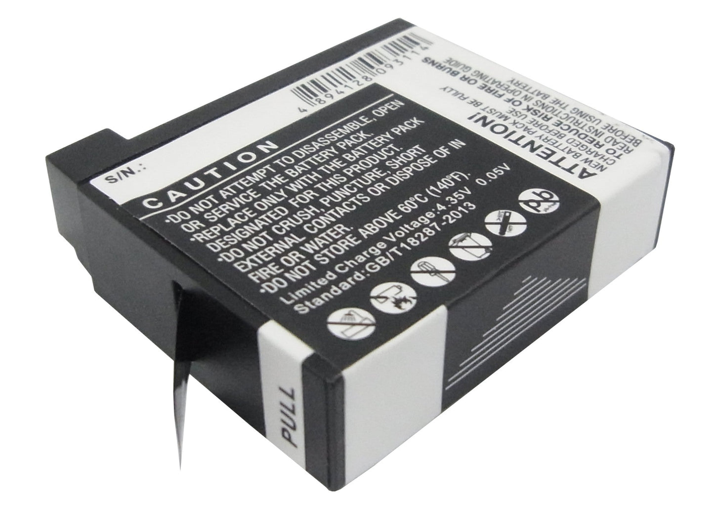 Replacement Battery for Gopro Hero 4 – Camera – 1160mAh / 4.41Wh / 3.8V