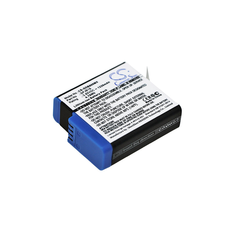 Replacement Battery for GoPro 601-10197-00 – Camera – 1220mAh / 4.70Wh / 3.85V