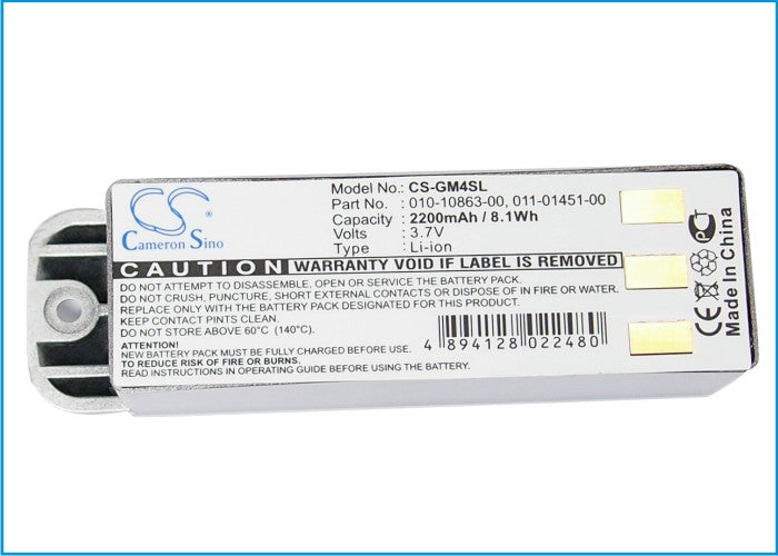 Replacement Battery for Garmin Zumo 400 – GPS, Navigator – 2200mAh / 8.14Wh / 3.7V