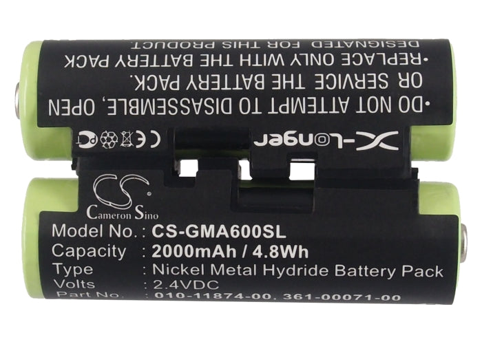 Replacement Battery for Garmin 010-01550-00 – GPS, Navigator – 2000mAh / 4.8Wh / 2.4V