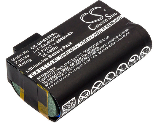 Replacement Battery for Topcon  FC-236 – Barcode Scanner – 6800mAh / 25.16Wh / 3.7V