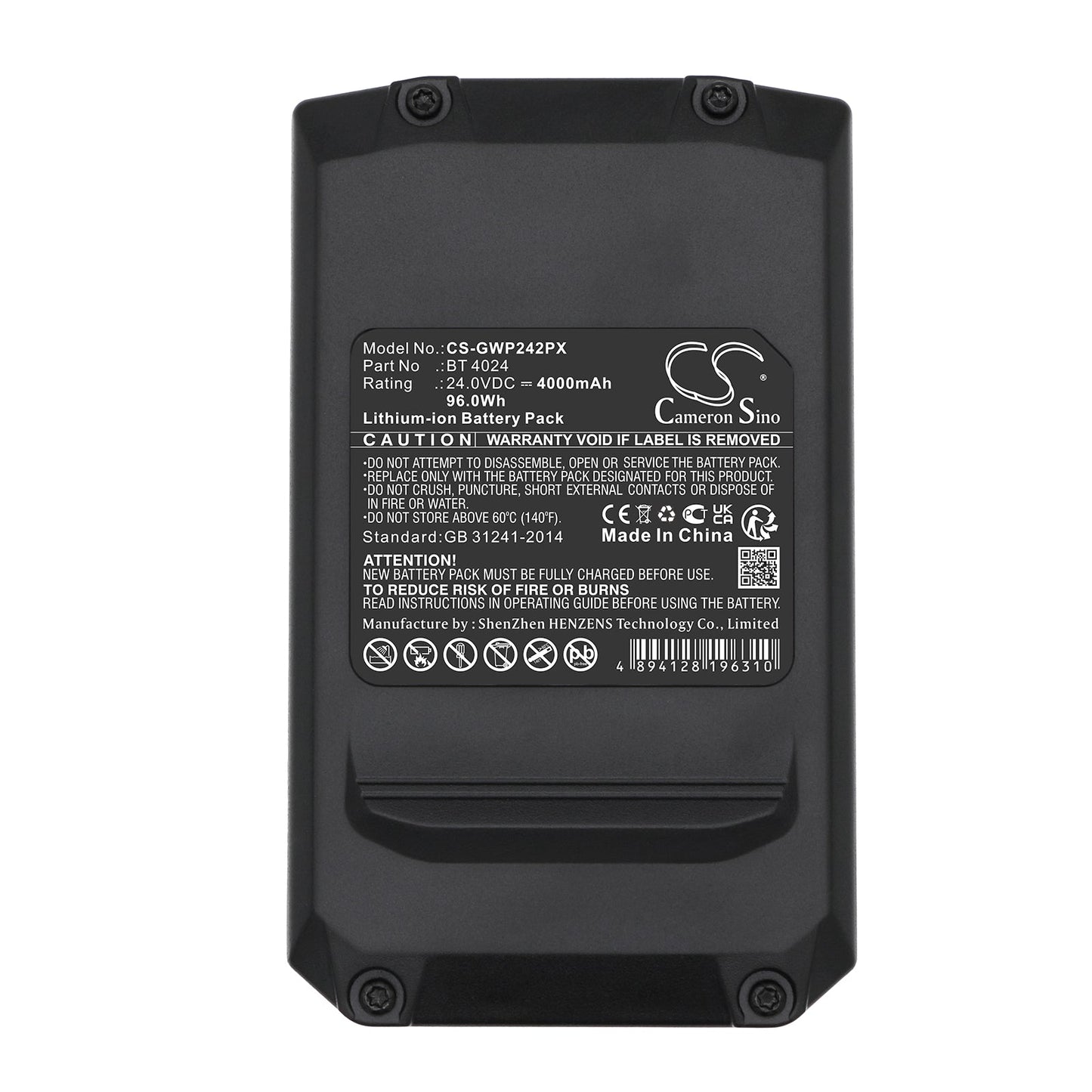 Replacement Battery for Alpina BLA 24 Li – Power Tools – 4000mAh / 96.0Wh / 24.0V