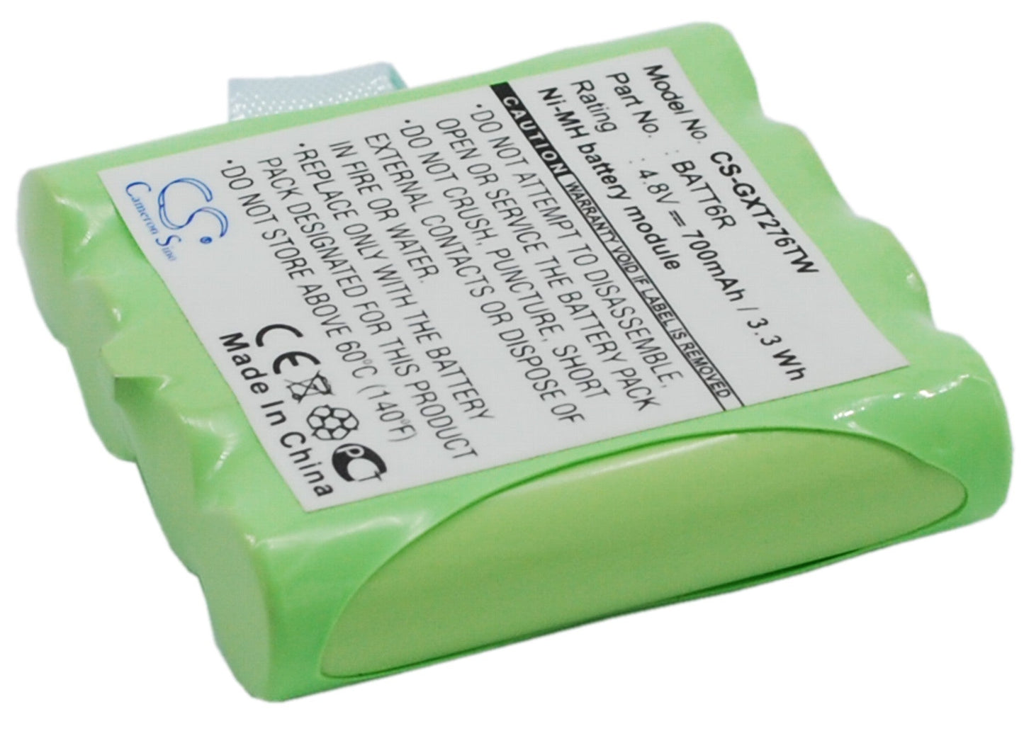 Replacement Battery for Uniden GMR1038 – Two-Way Radio – 700mAh / 3.36Wh / 4.8V