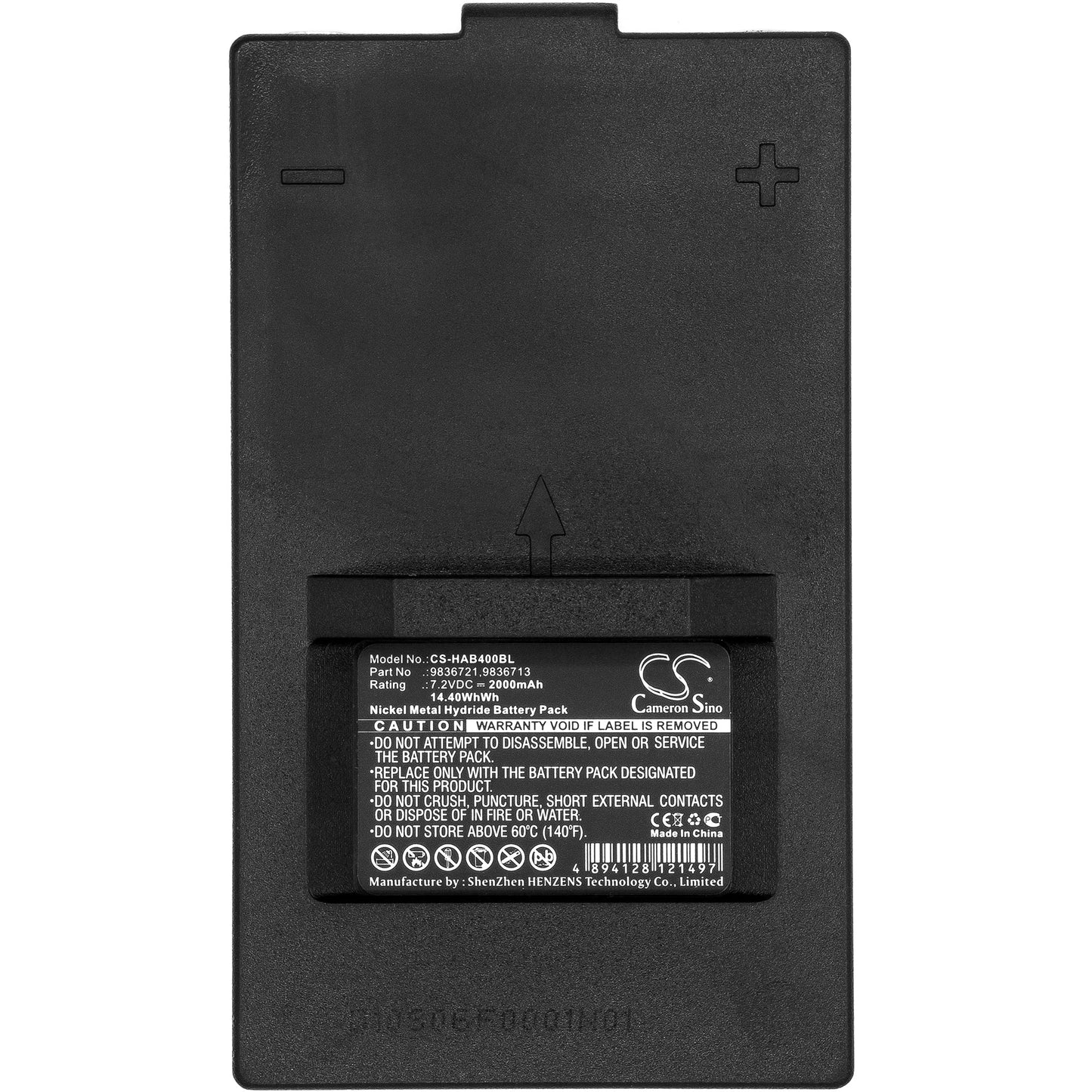 Replacement Battery for Hiab 2055112 – Crane Remote Control – 2000mAh / 14.40Wh / 7.2V