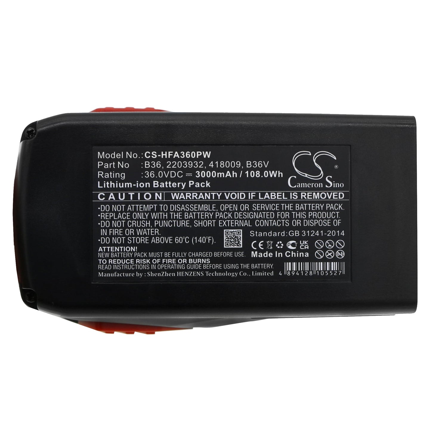 Replacement Battery for HILTI  TE6-A Li – Power Tools – 3000mAh / 108.0Wh / 36.0V
