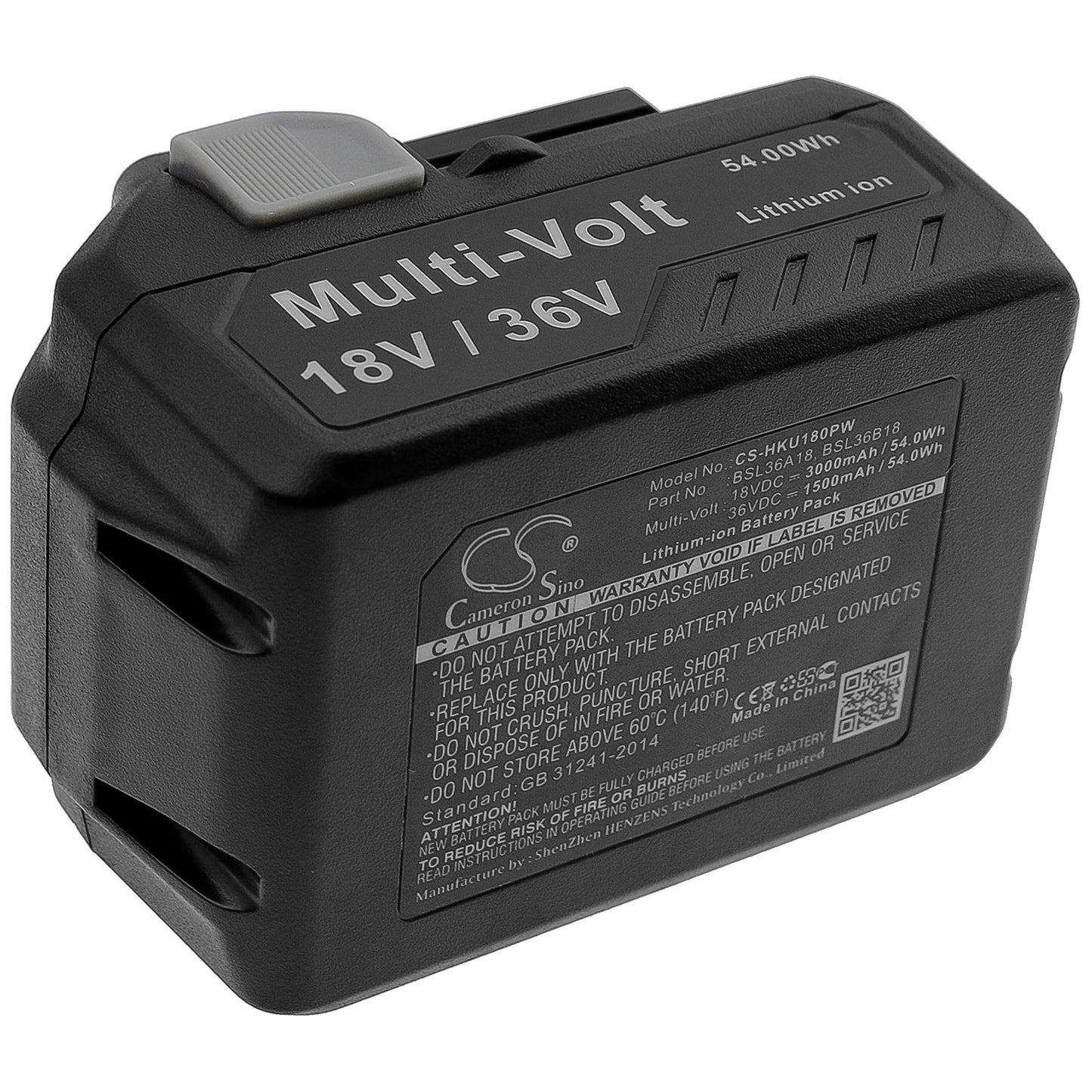 Replacement Battery for HiKOKI 371751M – Power Tools – 3000mAh / 54.00Wh / 18V