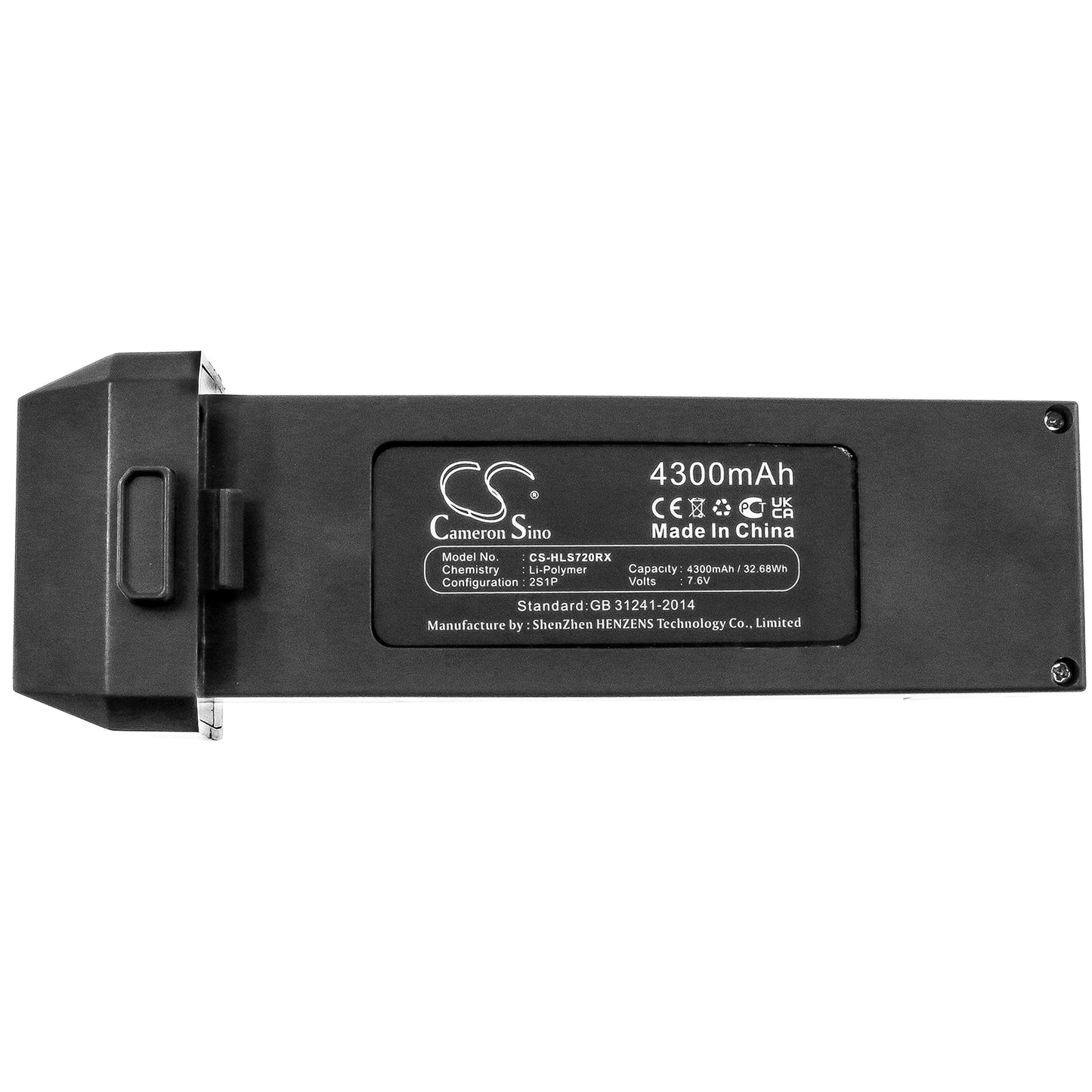 Replacement Battery for Holy Stone HS720 – Drones – 4300mAh / 32.68Wh / 7.6V