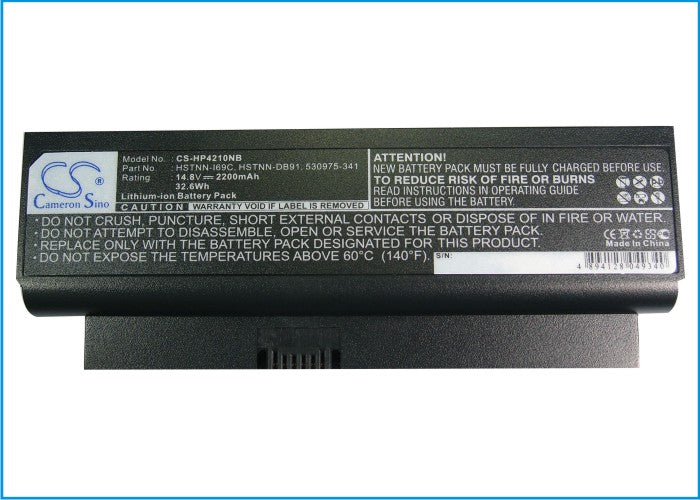 Replacement Battery for HP Probook 4210S – Notebook, Laptop – 2200mAh / 14.8V