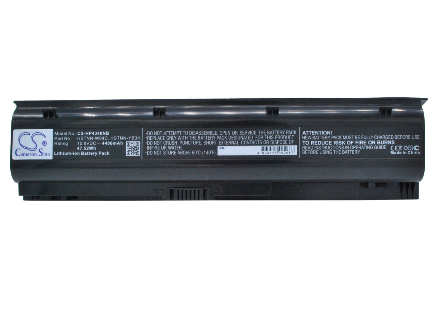 Replacement Battery for HP ProBook 4340s – Notebook, Laptop – 4400mAh / 47.52Wh / 10.8V