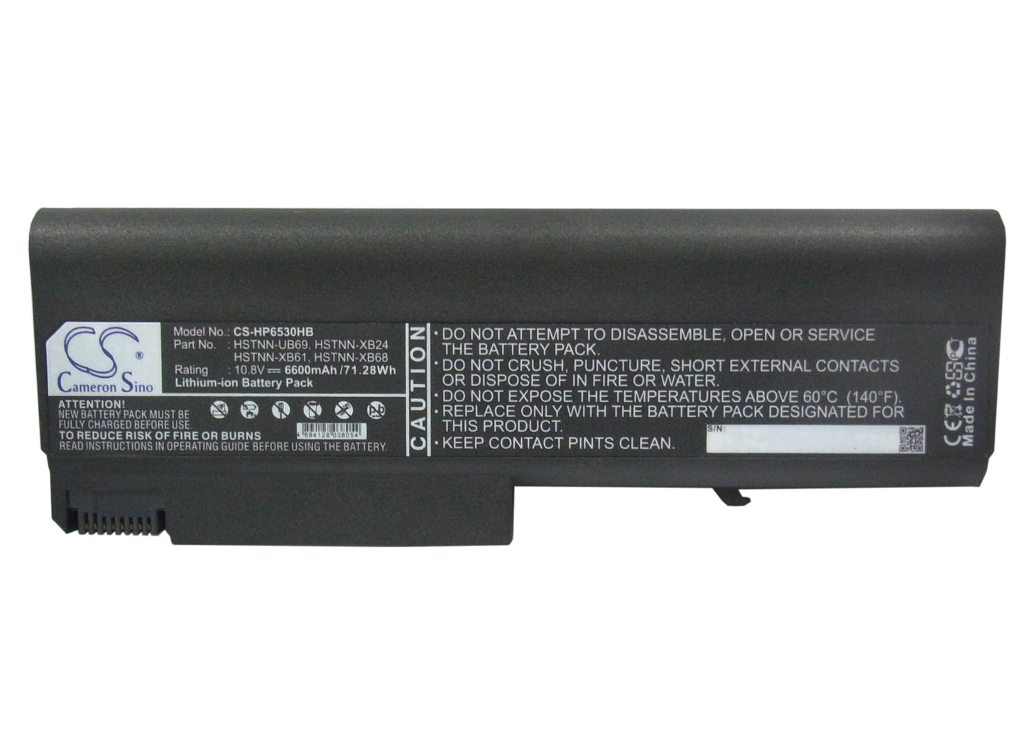 Replacement Battery for HP Compaq 6500b – Notebook, Laptop – 6600mAh / 10.8V
