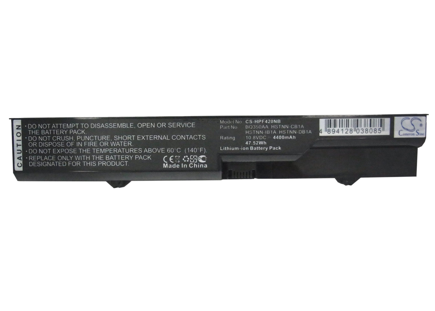 Replacement Battery for HP 420 – Notebook, Laptop – 4400mAh / 47.52Wh / 10.8V
