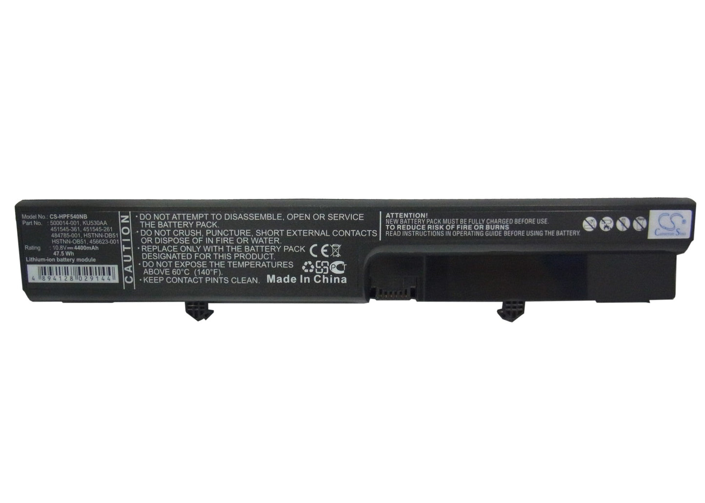 Replacement Battery for Compaq  Business Notebook 6520S – Notebook, Laptop – 4400mAh / 10.8V