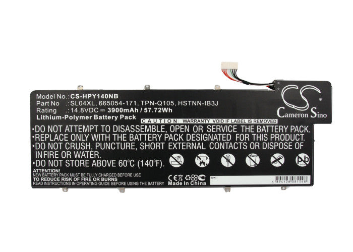 Replacement Battery for HP ENVY 14-3001TU – Notebook, Laptop – 3900mAh/57.72Wh / 14.8V