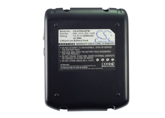 Replacement Battery for Hitachi  14DSL – Power Tools – 3000mAh / 14.4V