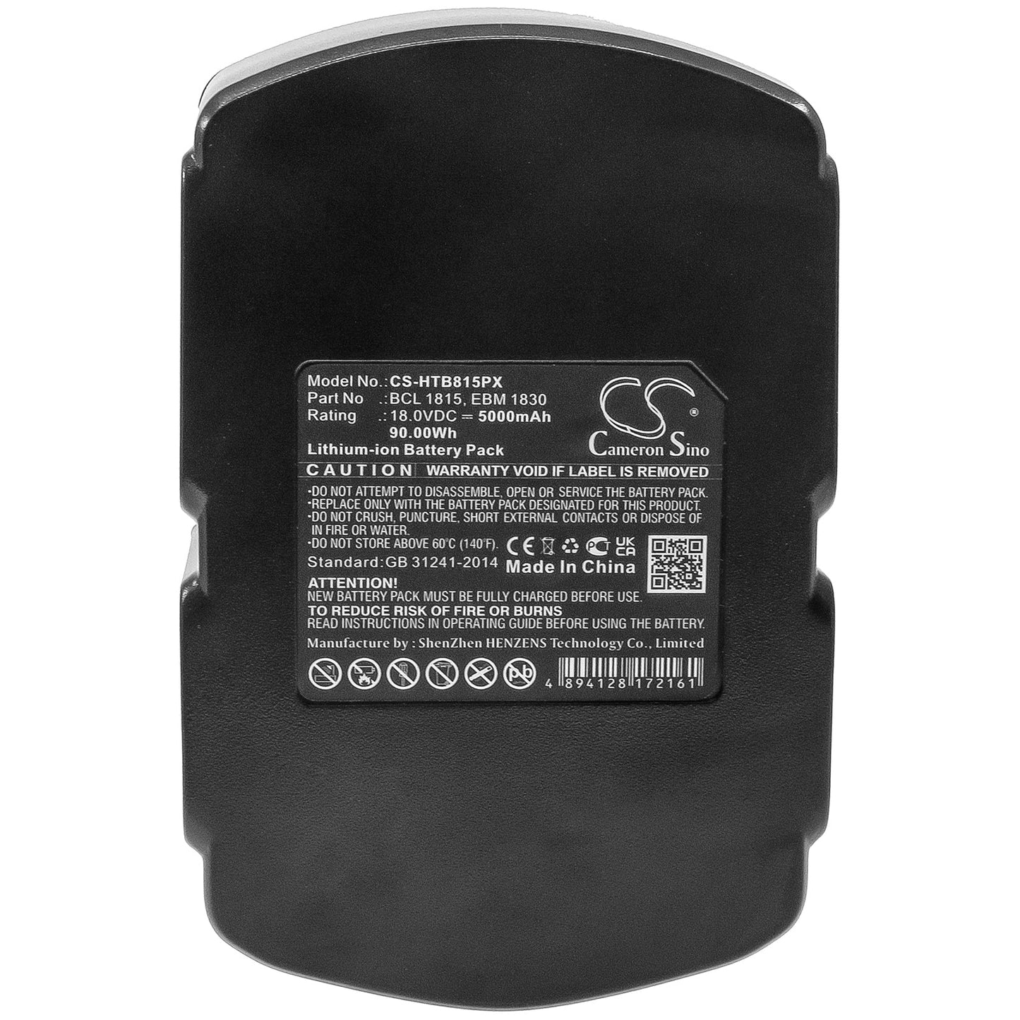 Replacement Battery for Hitachi C 18DL – Power Tools – 5000mAh / 90.00Wh / 18.0V