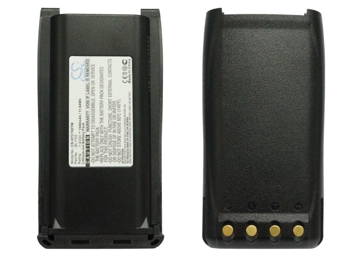 Replacement Battery for Hytera TC 800M – Two-Way Radio – 1600mAh / 11.84Wh / 7.4V